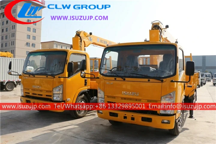 ISUZU Elf 5 Ton truck with a crane ISUZU Elf 5 Ton truck with a crane