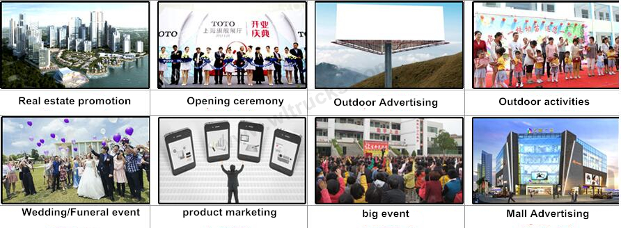 ISUZU advertisement publicity vehicle Field of use ISUZU advertisement publicity vehicle Field of use