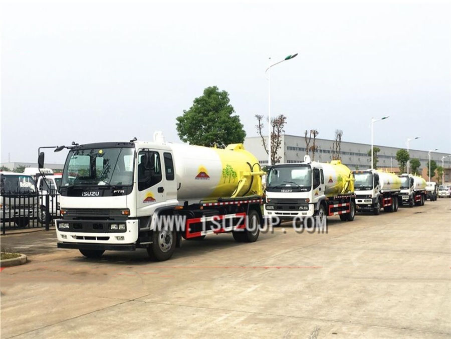 Isuzu 12000liters sewage suction trucks Isuzu 12000liters sewage suction trucks