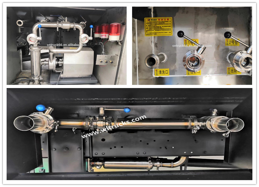 Milk tank truck Valve Pipe Pump Picture Milk tank truck Valve Pipe Pump Picture