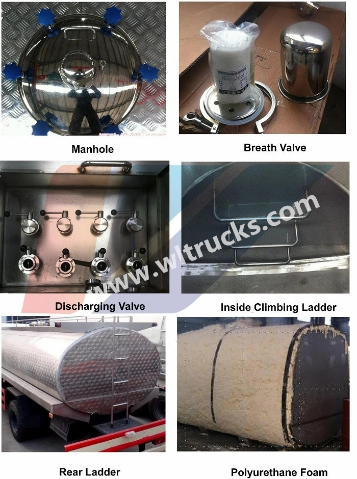 Milk tanker truck detailed picture Milk tanker truck detailed picture