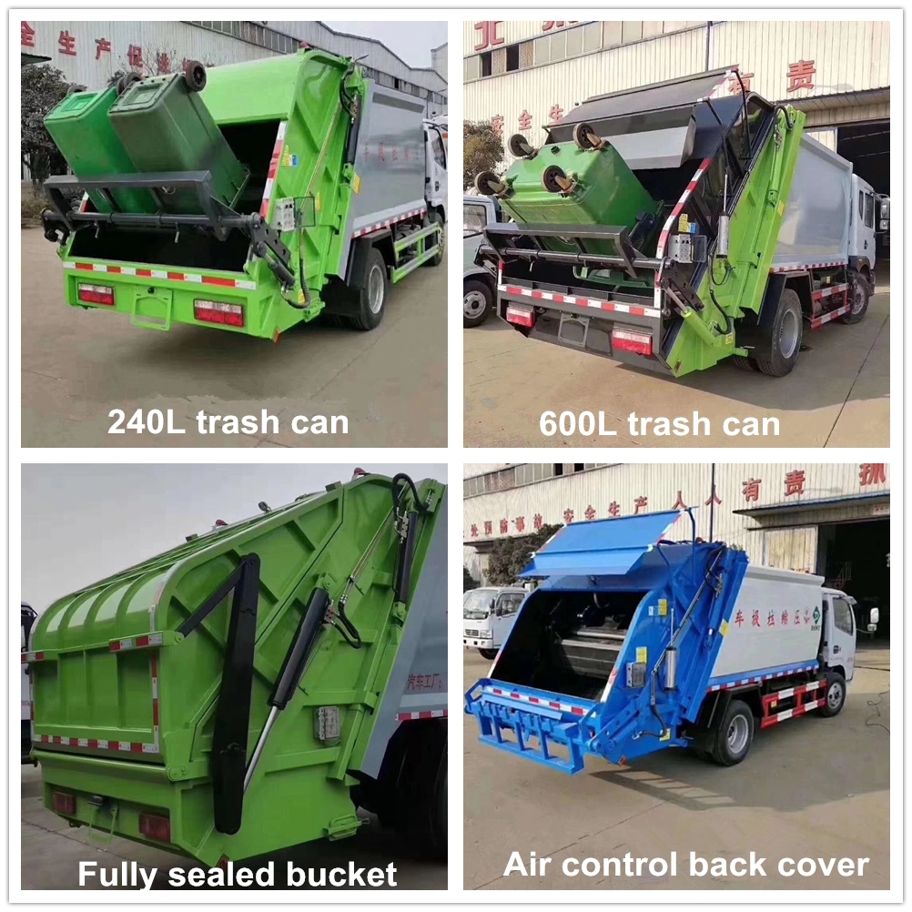 Waste compactor truck Various rear loading systems Waste compactor truck Various rear loading systems
