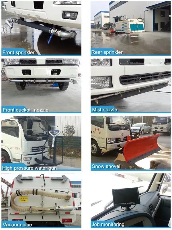 road sweeping vehicle Optional configuration road sweeping vehicle Optional configuration