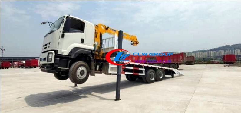 10 tire ISUZU 20mt excavator transport vehicle 10 tire ISUZU 20mt excavator transport vehicle