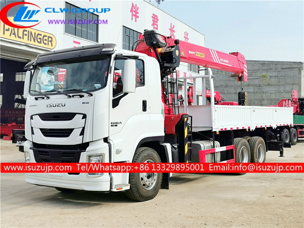 10 wheel ISUZU GIGA 16 ton Sany Palfinger truck mounted crane
