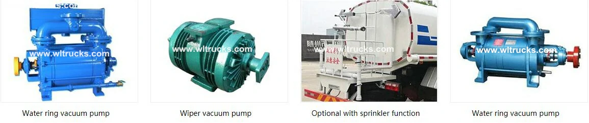 Fecal suction truck Optional configuration Fecal suction truck Optional configuration