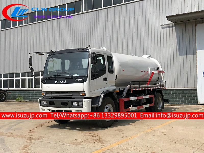 ISUZU 10 cbm Stainless steel sewer suction truck ISUZU 10 cbm Stainless steel sewer suction truck
