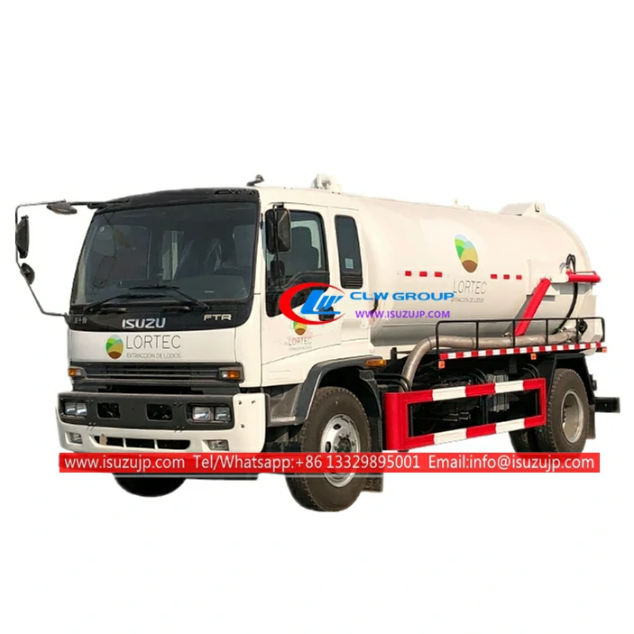 ISUZU 10000L Stainless steel vacuum sewage truck ISUZU 10000L Stainless steel vacuum sewage truck