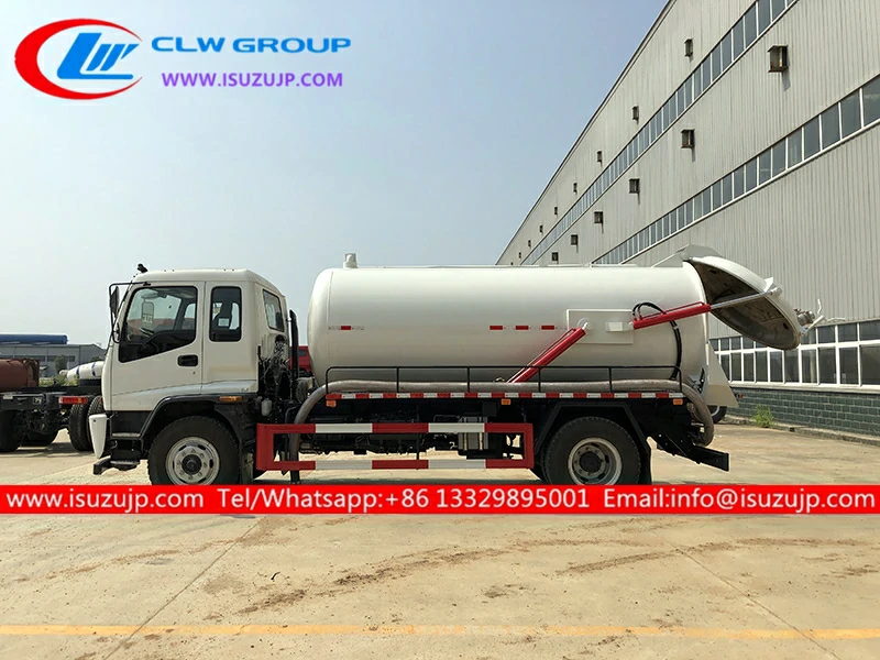 ISUZU 10000liters Stainless steel sewage vehicle ISUZU 10000liters Stainless steel sewage vehicle