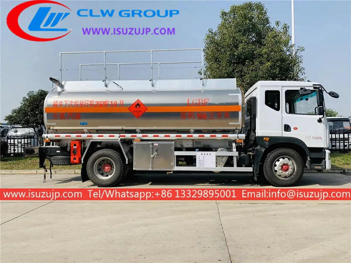 ISUZU 10cbm aluminum diesel tanker ISUZU 10cbm aluminum diesel tanker