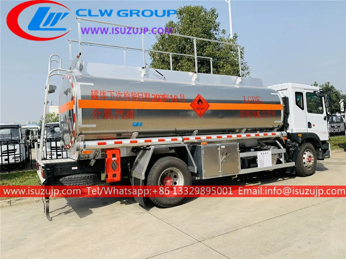 ISUZU 10cbm aluminum petrol tankers ISUZU 10cbm aluminum petrol tankers