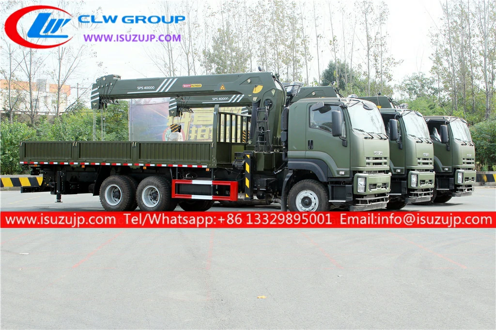 6x4 ISUZU VC61 16t truck with crane