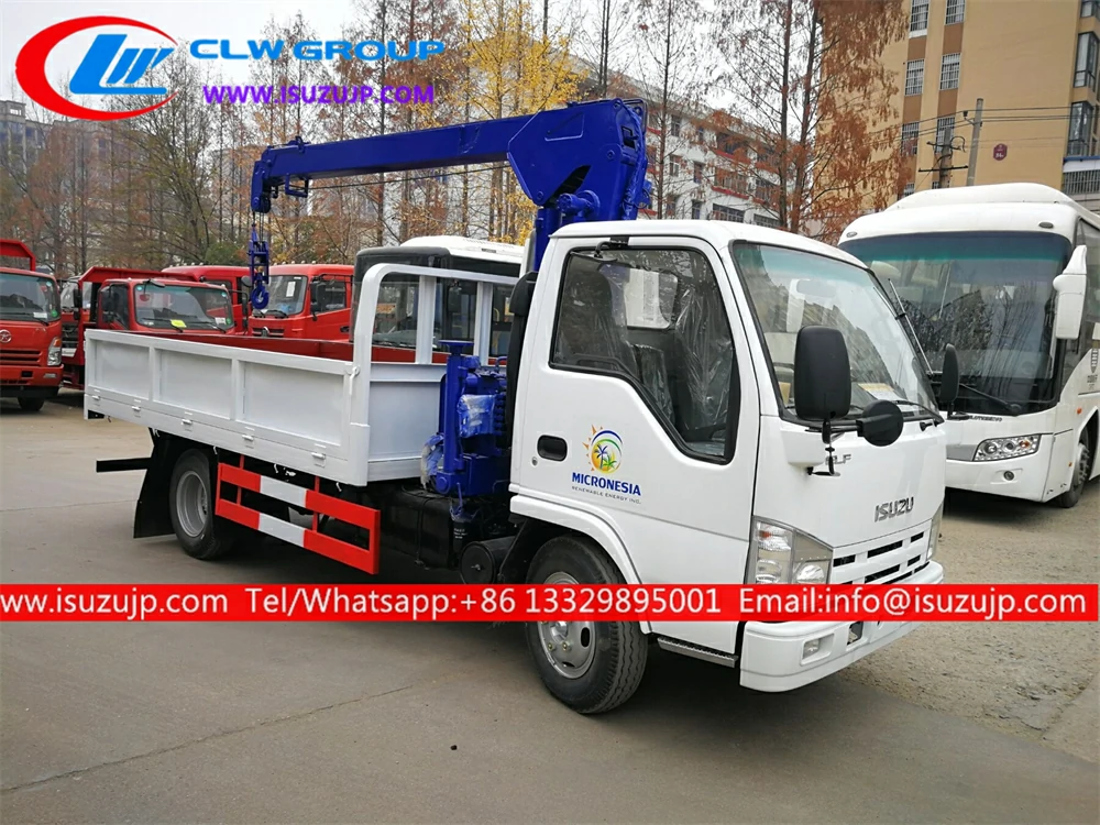 ISUZU 2t hydraulic small truck crane ISUZU 2t hydraulic small truck crane