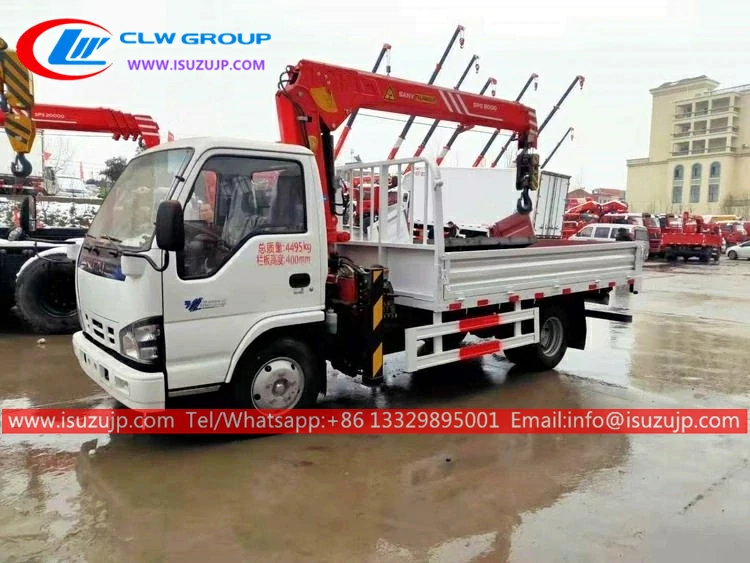 ISUZU 3mt sany stiff boom crane ISUZU 3mt sany stiff boom crane