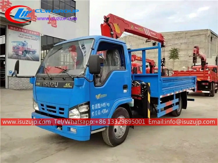 ISUZU 3mt small palfinger crane truck mounted ISUZU 3mt small palfinger crane truck mounted