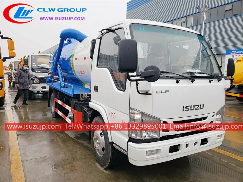 ISUZU 4 ton suction sewage truck ISUZU 4 ton suction sewage truck