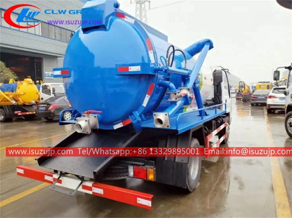 ISUZU 5 cubic meters vacuum sewer truck ISUZU 5 cubic meters vacuum sewer truck