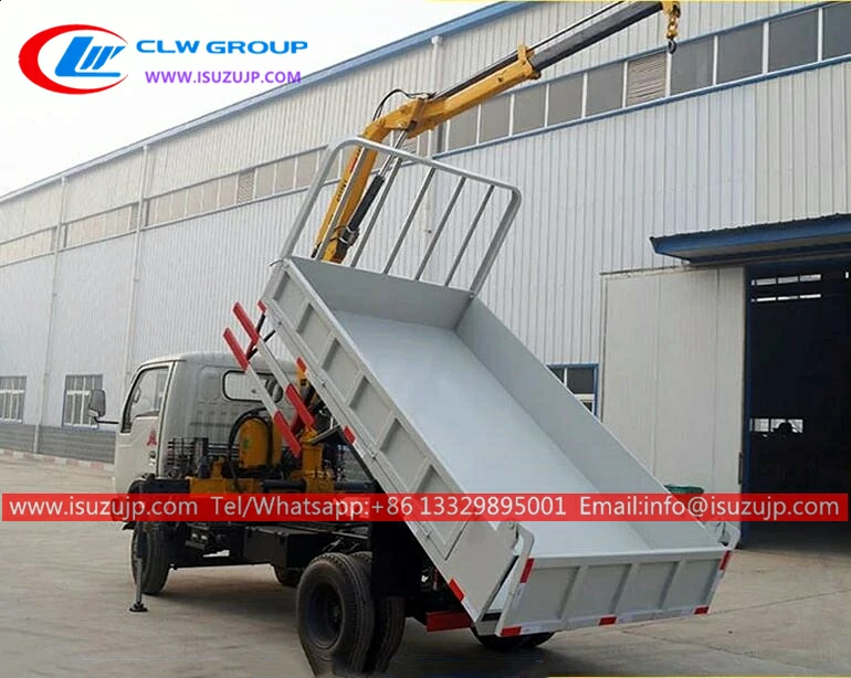ISUZU 5 ton hydraulic crane tipper trucks ISUZU 5 ton hydraulic crane tipper trucks