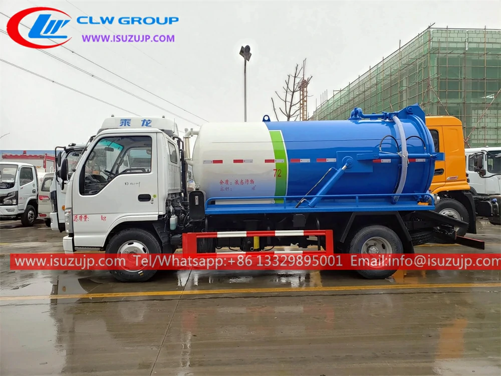 ISUZU 5000L vacuum sewage truck manufacturers ISUZU 5000L vacuum sewage truck manufacturers