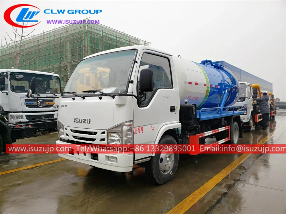 ISUZU 5cbm sewage tanker truck for malaysia ISUZU 5cbm sewage tanker truck for malaysia