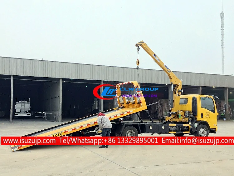 ISUZU 5mt crane towing truck ISUZU 5mt crane towing truck
