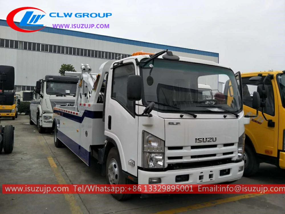 ISUZU NPR 6-8 ton wheel lift rotator wrecker towing truck