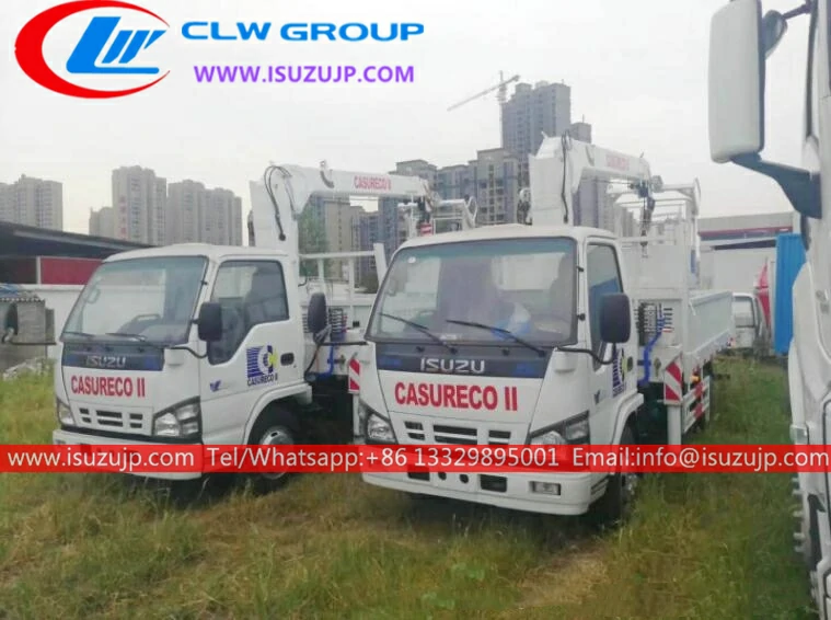 ISUZU 600P 4 ton construction crane truck ISUZU 600P 4 ton construction crane truck