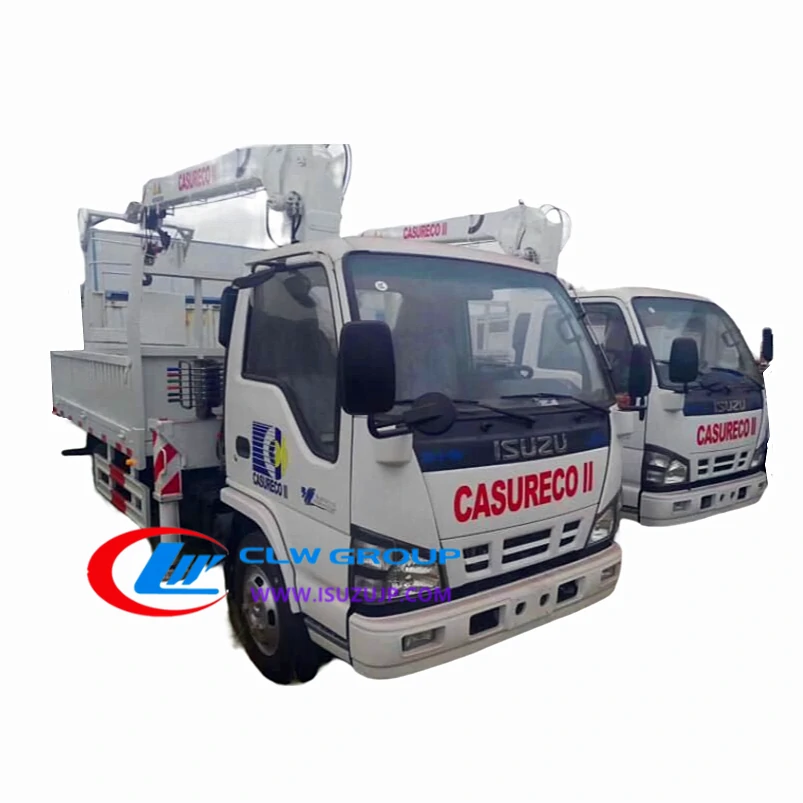 ISUZU 600P 4 ton telescopic truck crane with basket ISUZU 600P 4 ton telescopic truck crane with basket