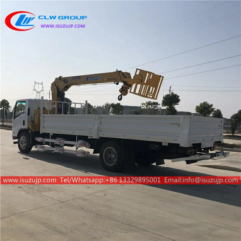 ISUZU 6mt crane lifting basket for sale ISUZU 6mt crane lifting basket for sale