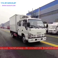 ISUZU Double cabin meat hook refrigerator truck
