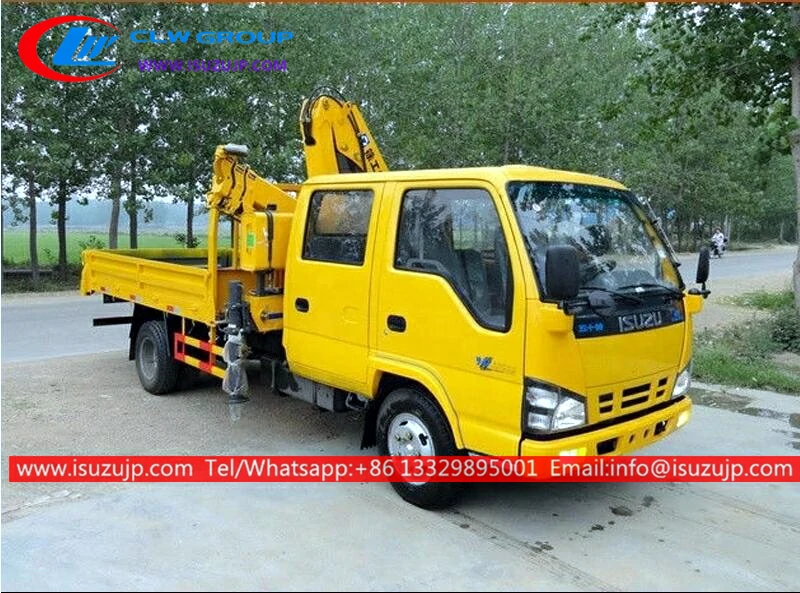 ISUZU Double cabin small 3000kg knuckle boom crane ISUZU Double cabin small 3000kg knuckle boom crane
