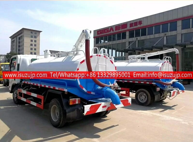 ISUZU ELF 2000 gallon toilet liquid tanker vehicle truck ISUZU ELF 2000 gallon toilet liquid tanker vehicle truck
