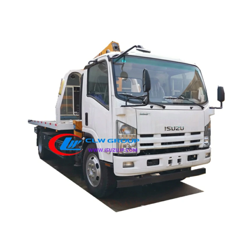 ISUZU ELF 5t tow recovery truck with crane for sale ISUZU ELF 5t tow recovery truck with crane for sale
