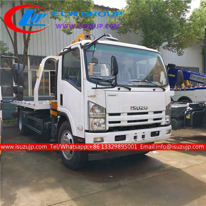 ISUZU ELF 5t tow truck crane ISUZU ELF 5t tow truck crane