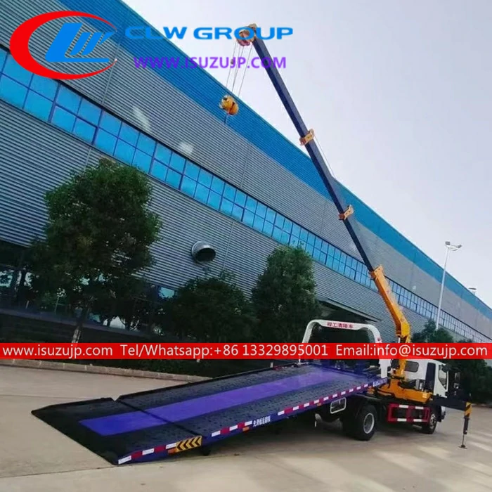 ISUZU ELF 5t tow truck with crane for sale ISUZU ELF 5t tow truck with crane for sale