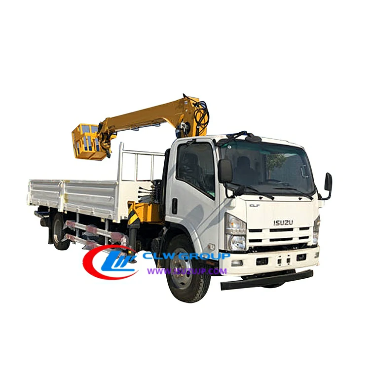 ISUZU ELF 6.3 ton lorry truck mounted crane ISUZU ELF 6.3 ton lorry truck mounted crane
