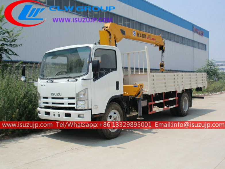 ISUZU ELF 6.3 ton truck mobile crane ISUZU ELF 6.3 ton truck mobile crane