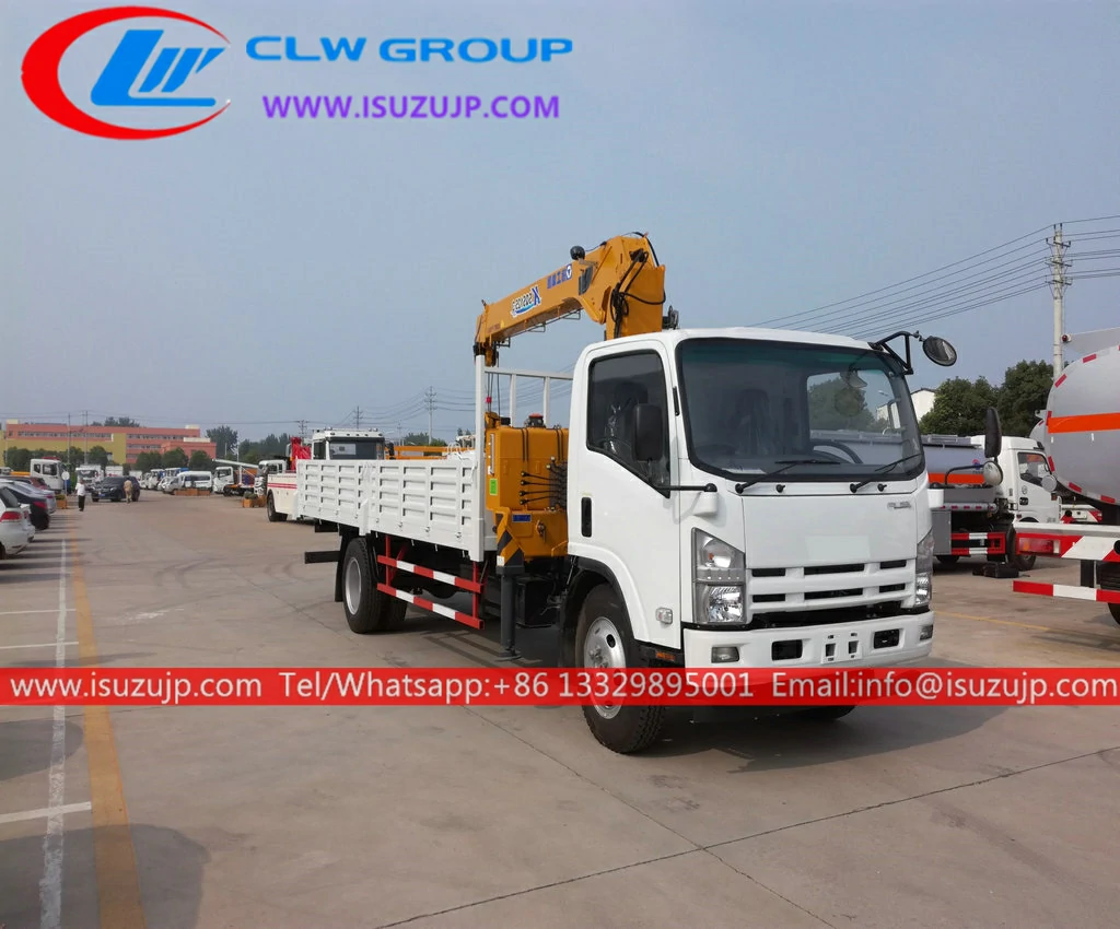 ISUZU ELF 6.3 ton utility truck with crane ISUZU ELF 6.3 ton utility truck with crane