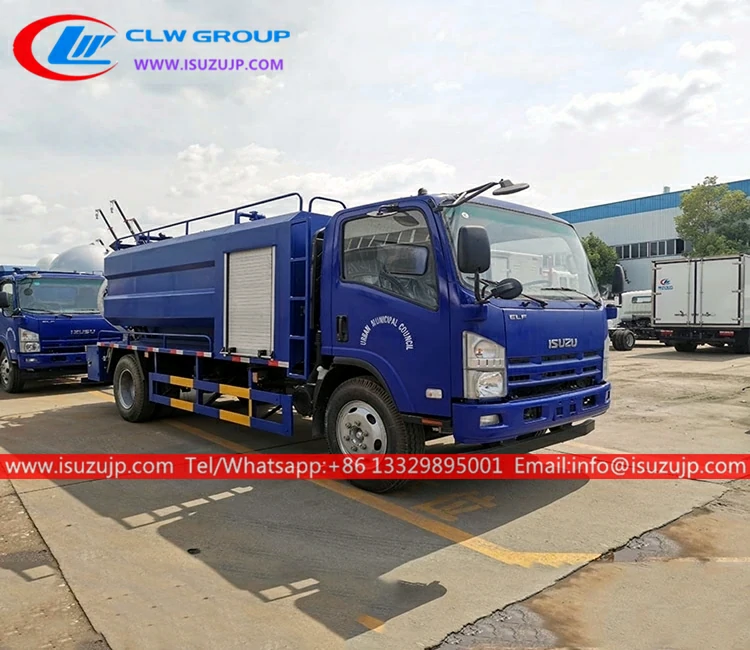 ISUZU 8m3 sewer jetting sewage suction truck