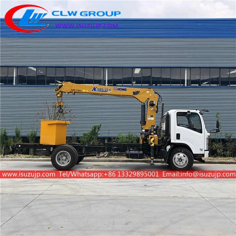 ISUZU ELF Double cabin 3000kg brick crane truck ISUZU ELF Double cabin 3000kg brick crane truck