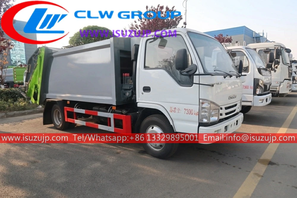 ISUZU ELF Small 3 ton compactor trash truck ISUZU ELF Small 3 ton compactor trash truck