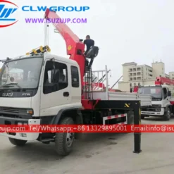 ISUZU FTR 10 ton sany palfinger cargo crane truck