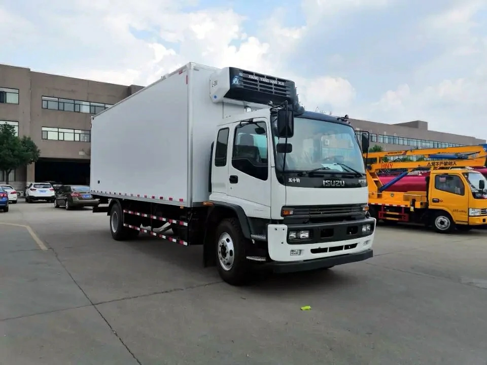 6x4 ISUZU FVZ 20 ton van refrigerator freezer truck for transport Food meat and fish