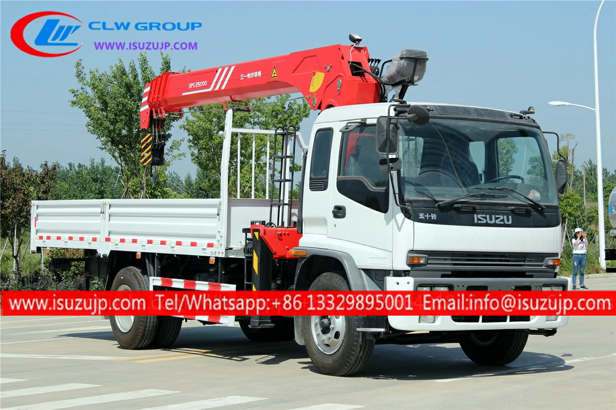 ISUZU FTR 10 ton hydraulic arm Palfinger crane for trucks