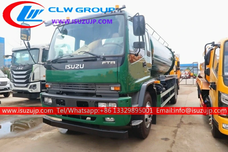 ISUZU FTR 12cbm sewer vacuum truck ISUZU FTR 12cbm sewer vacuum truck