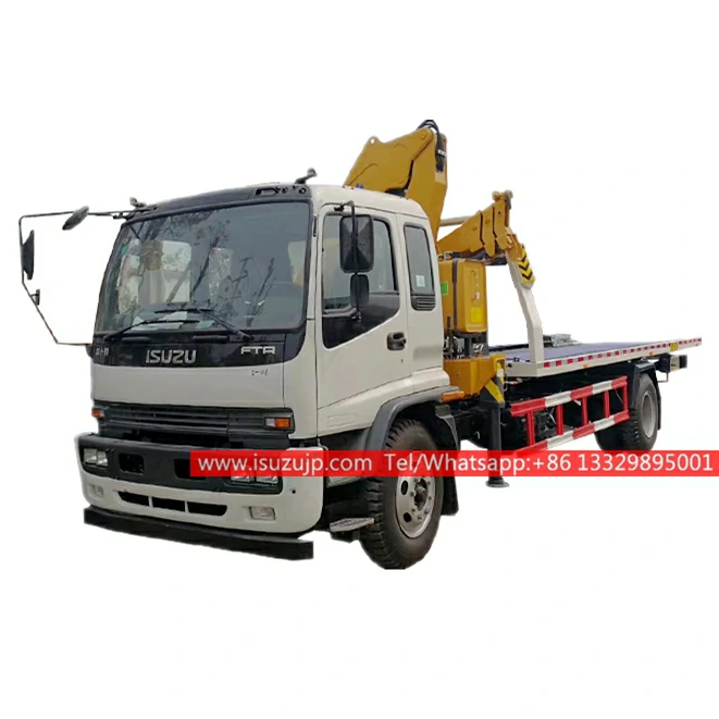 ISUZU FTR 8 ton platform wrecker tow truck crane ISUZU FTR 8 ton platform wrecker tow truck crane