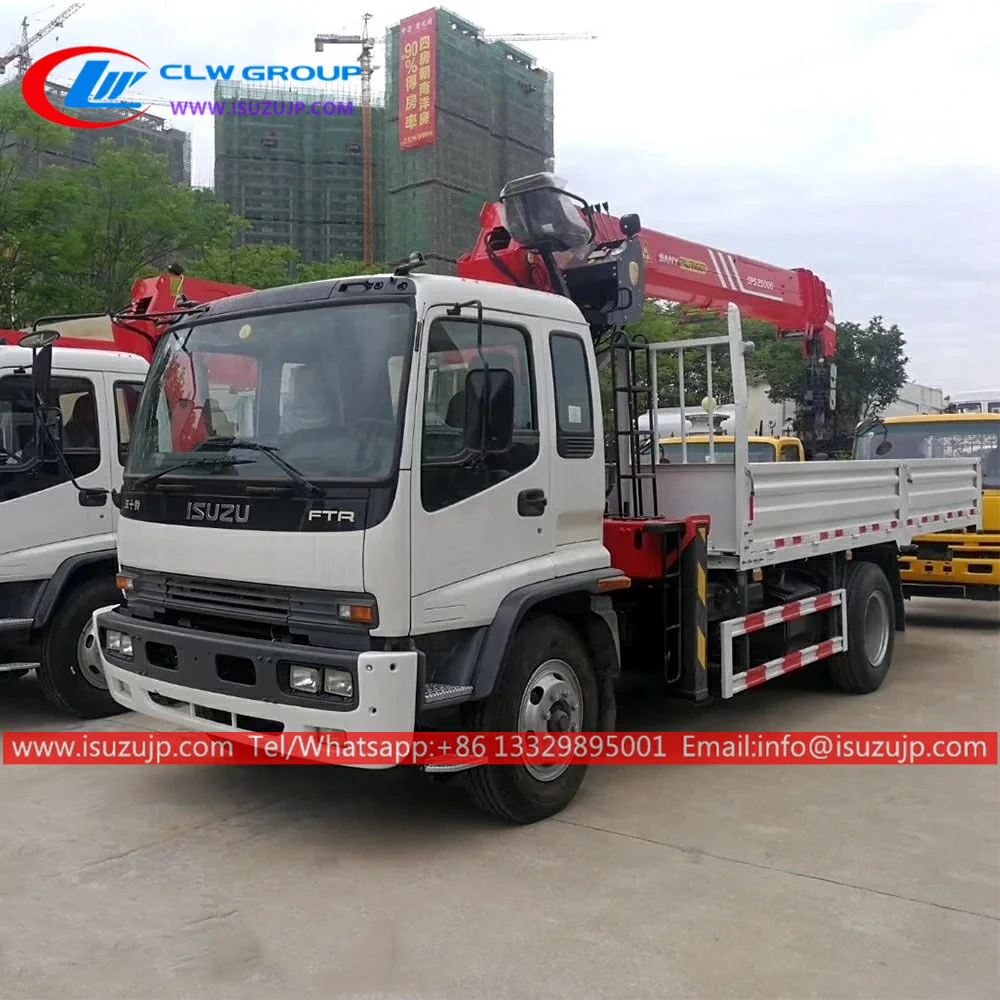 ISUZU FTR 8 tonne capacity lifting belt crane ISUZU FTR 8 tonne capacity lifting belt crane