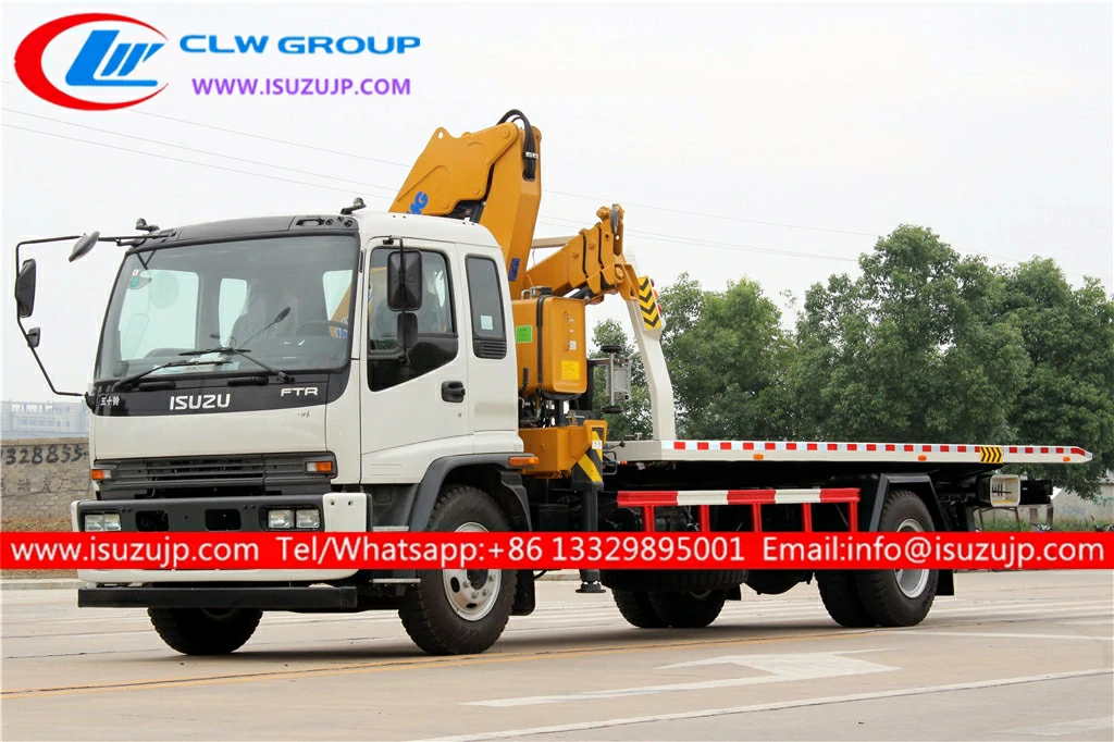 ISUZU FTR 8000kg wrecker tow truck mounted crane ISUZU FTR 8000kg wrecker tow truck mounted crane
