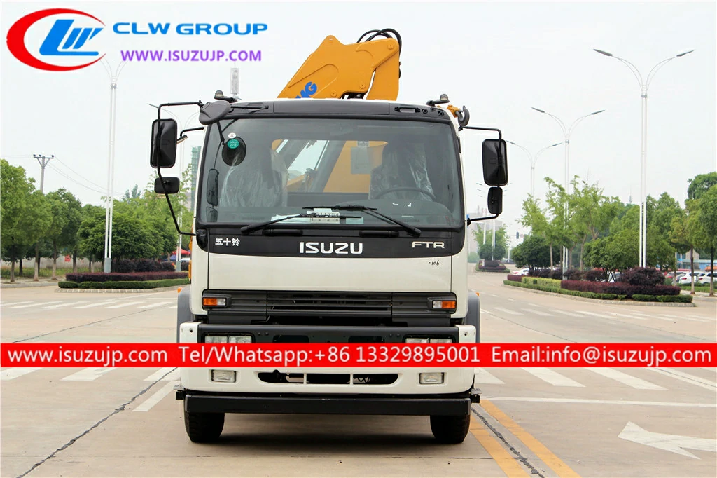 ISUZU FTR 8t flatbed tow truck mounted crane ISUZU FTR 8t flatbed tow truck mounted crane