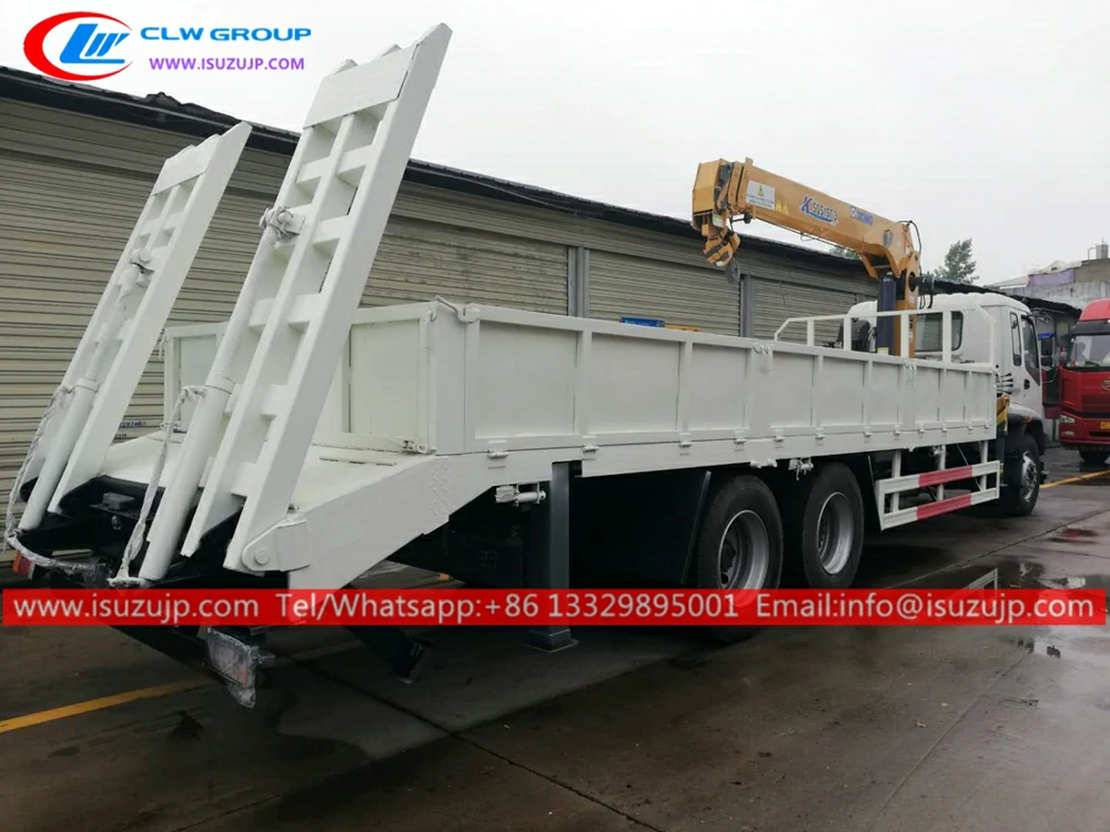 ISUZU FVZ 15 ton self loading truck crane mounted ISUZU FVZ 15 ton self loading truck crane mounted